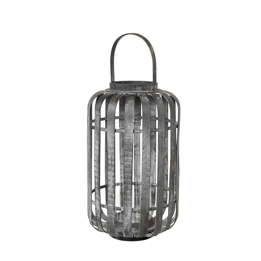 greige Grey Bamboo Lantern - Dinas - Broste Copenhagen - Two Sizes
