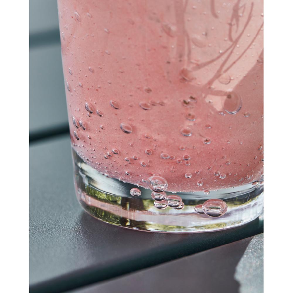 Greige Handmade Small Glass Vase - Kupla - Rose With Green - Two Size Options