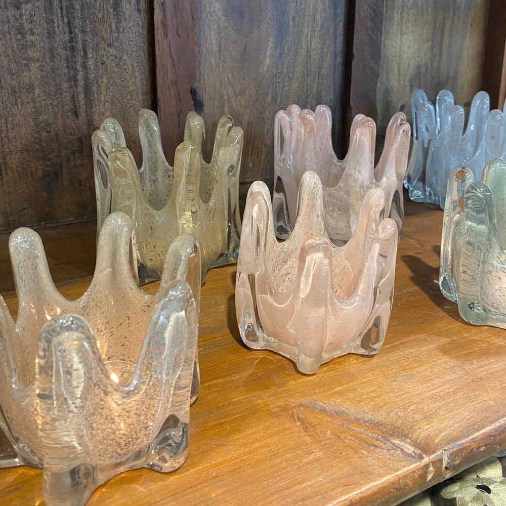 Greige Helix Tealight Holder - Pink - Two Size Options - Olsson And Jensen