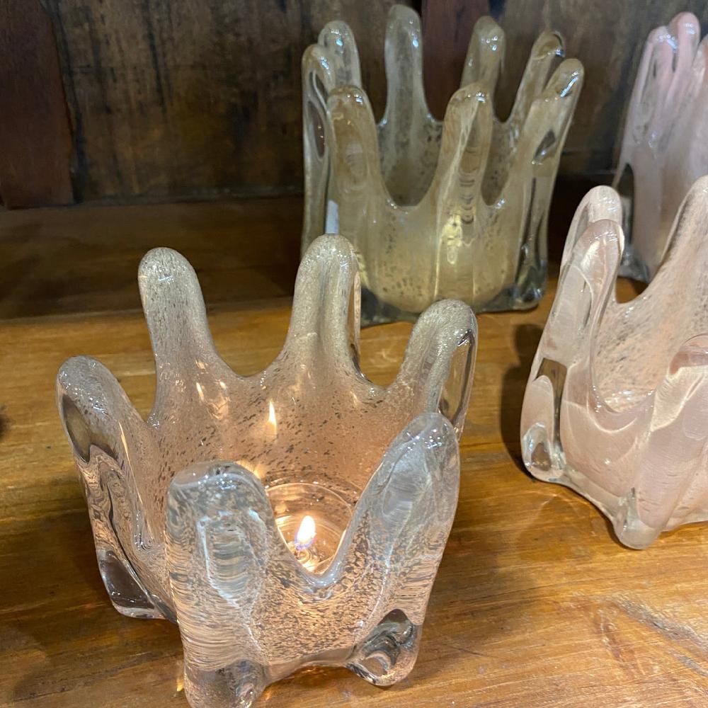 greige Helix Tealight Holder - Pink - Two Size Options - Olsson and Jensen