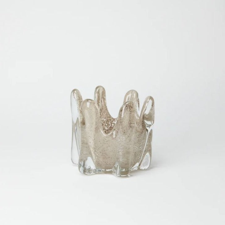 greige Helix Tealight Holder - Taupe - Two Size Options - Olsson and Jensen