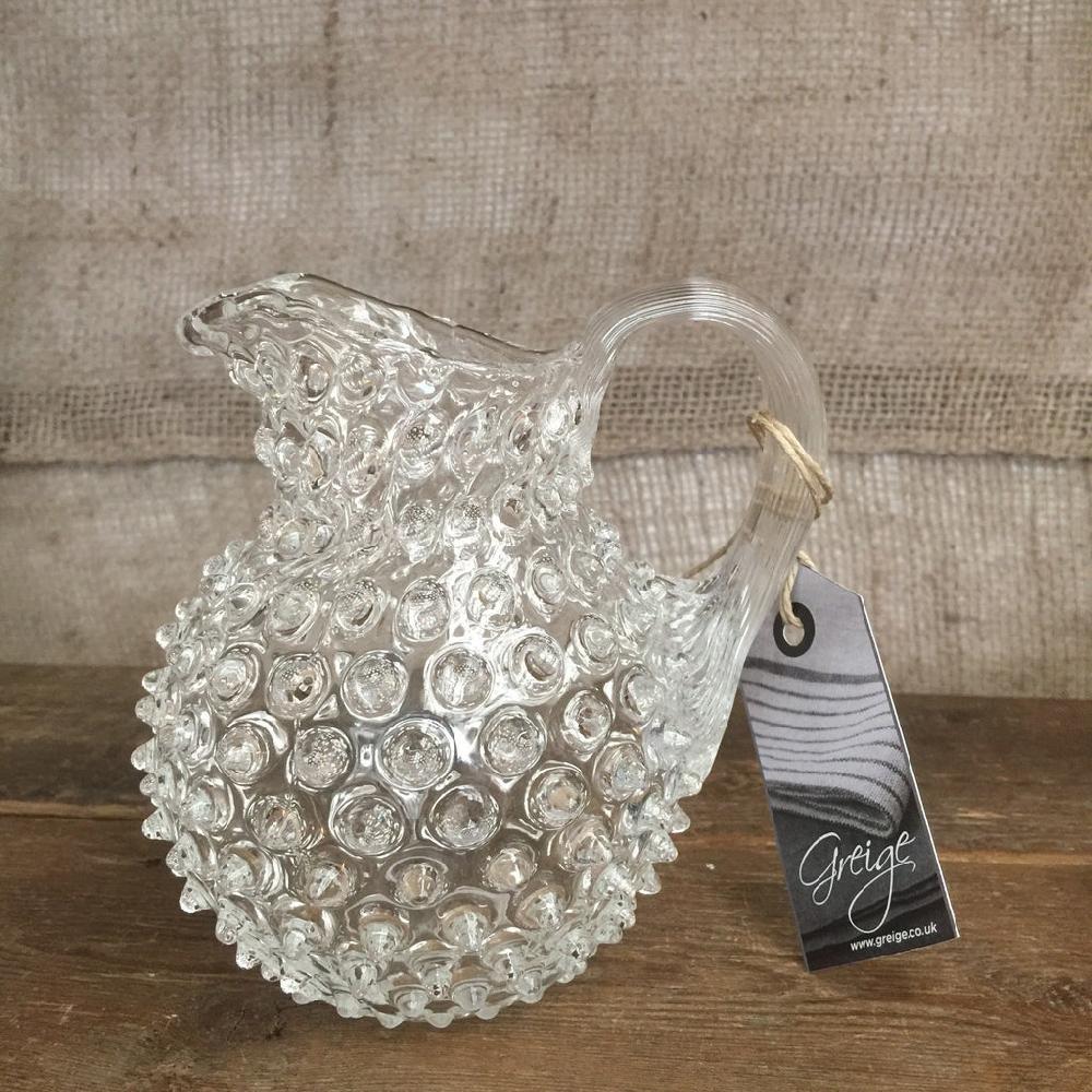 greige Hobnail Jug - Small 500ml - Round - Various Colours