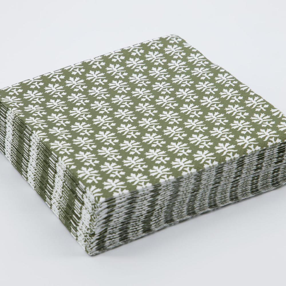 greige House Doctor Large Paper Napkins - Kape - Two Colours