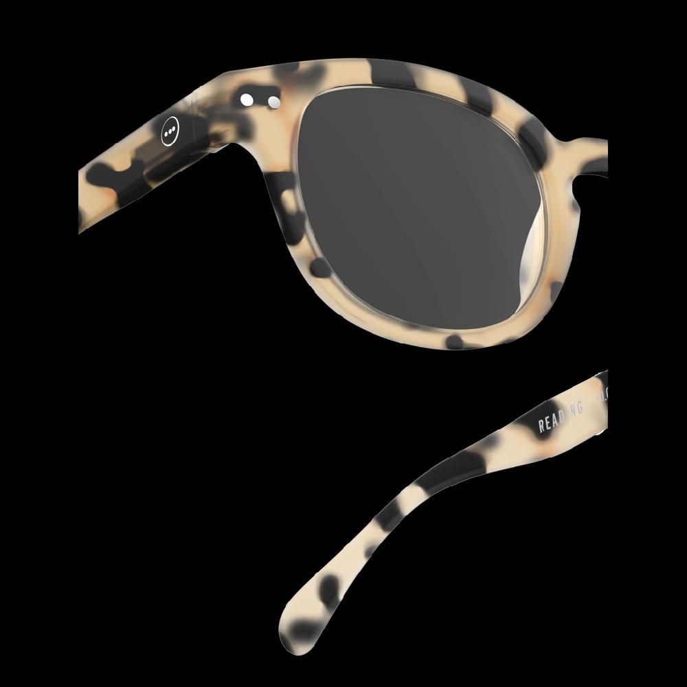 Greige Izipizi Reading Glasses - Style C - Light Tortoise