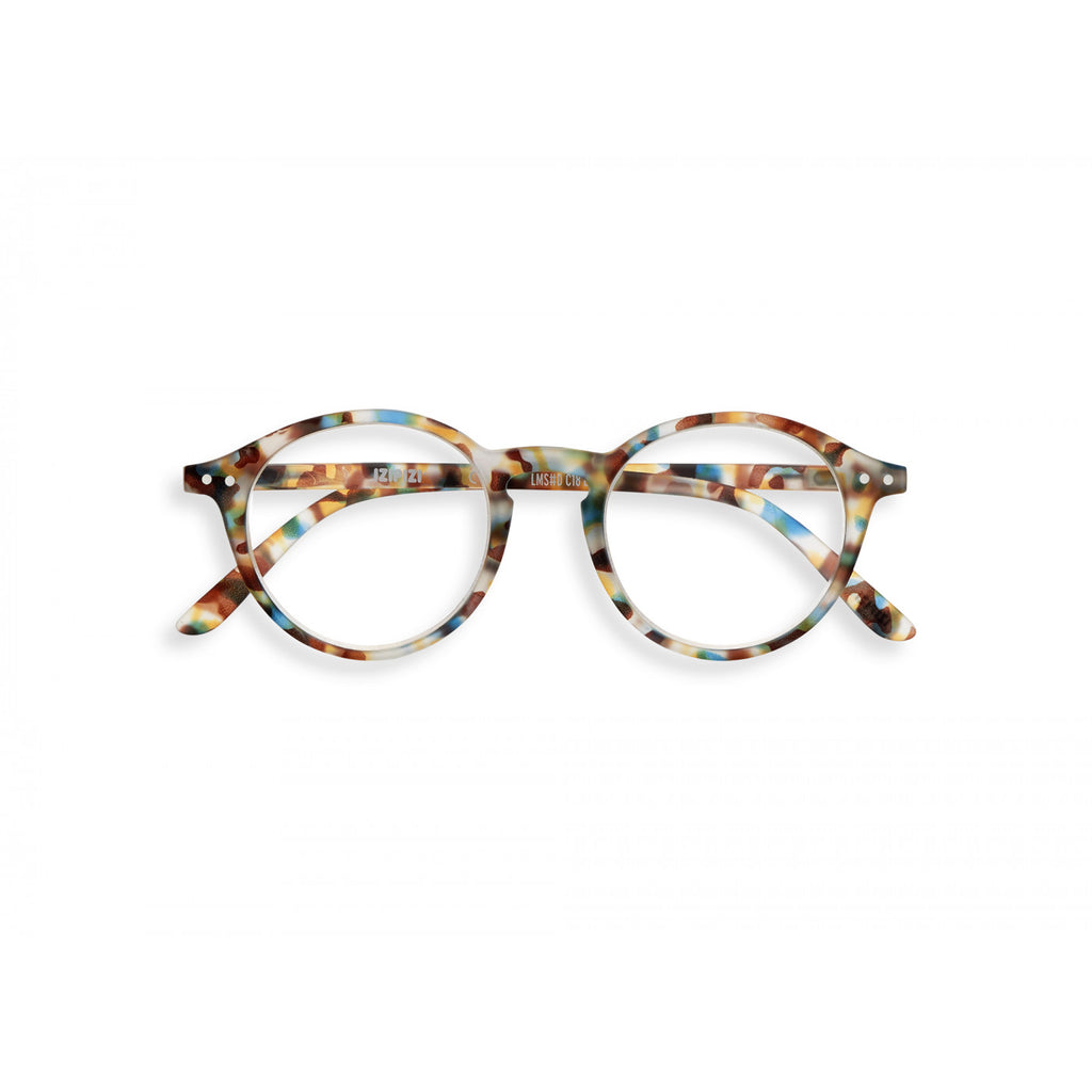 greige Izipizi Reading Glasses - Style D - Blue Tortoise