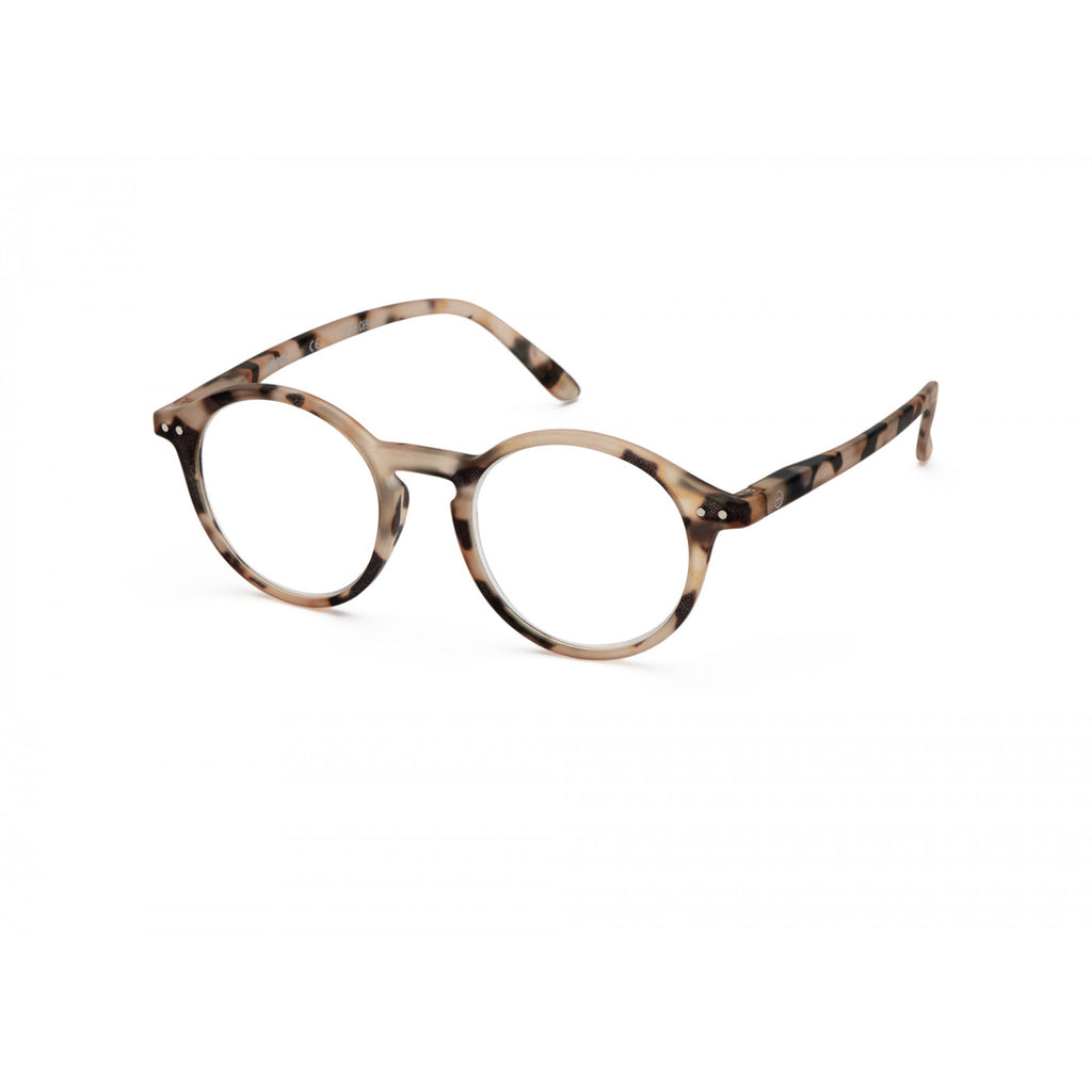 Greige Izipizi Reading Glasses - Style D - Light Tortoise