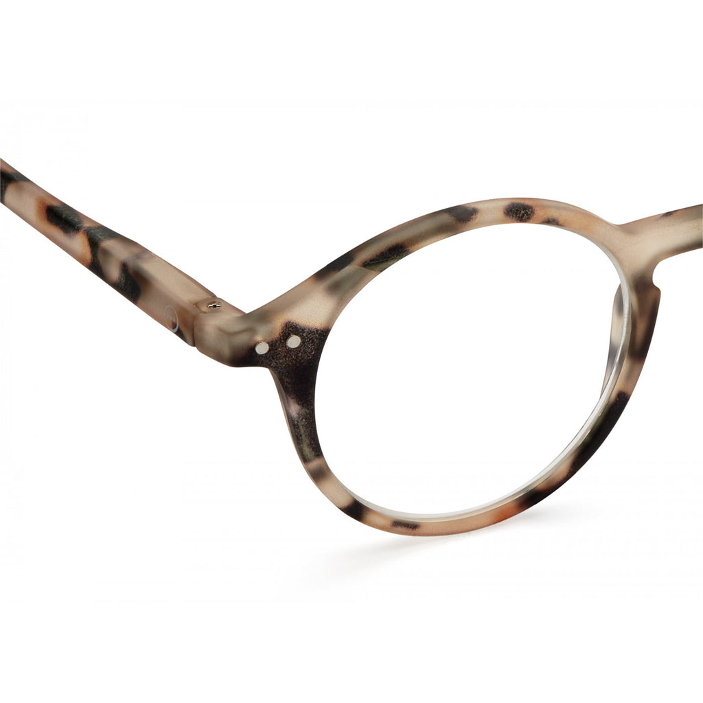 Greige Izipizi Reading Glasses - Style D - Light Tortoise
