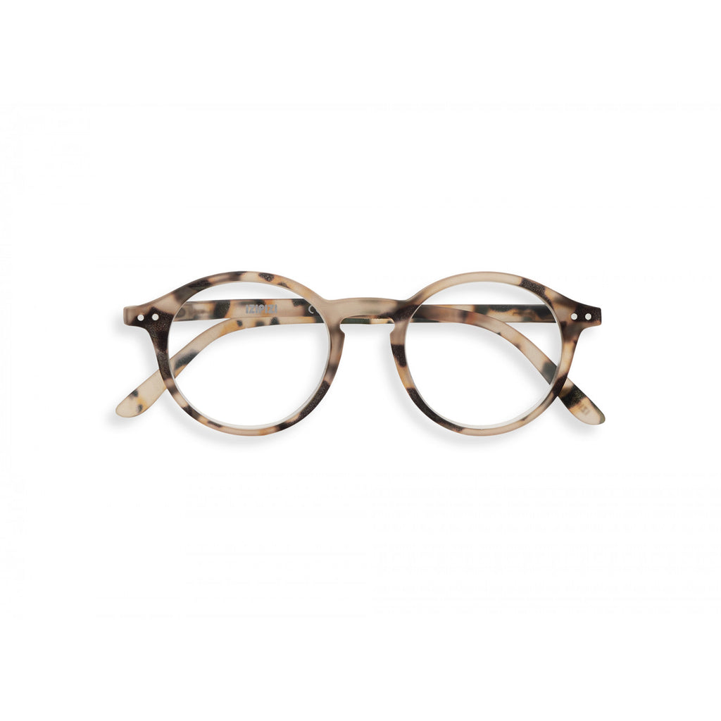 greige Izipizi Reading Glasses - Style D - Light Tortoise