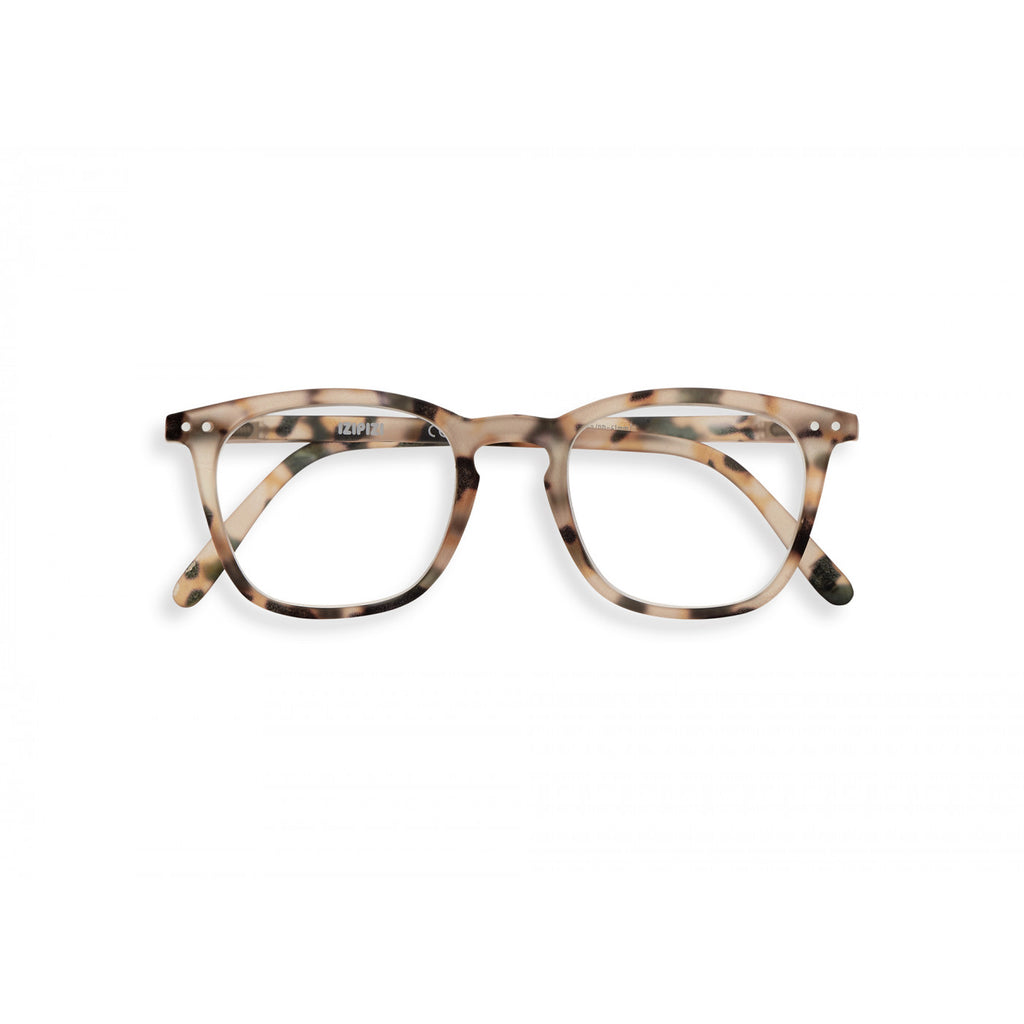 greige Izipizi Reading Glasses - Style E - Light Tortoise