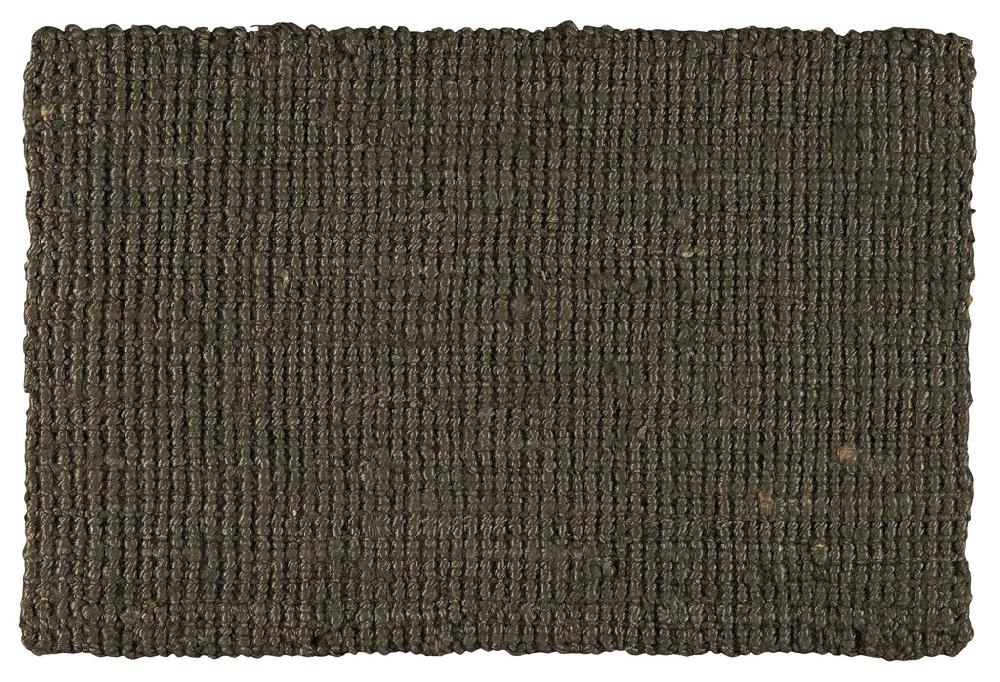 Greige Jute Doormat With Rubber Backing - Earth Brown