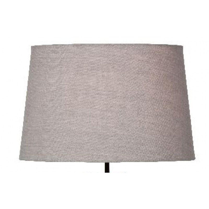 greige Large Natural Linen Lampshade - 50cm - Watt & Veke