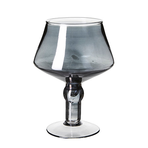 Greige Large Stemmed Beer Or Gin Glass - Clear Or Smoke Blue