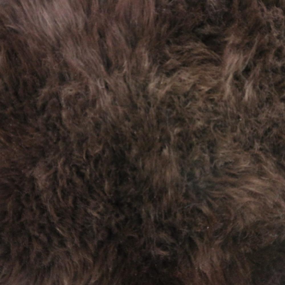 Greige Long Haired Double Sheepskin Rug Or Throw - Vole Or Chocolate