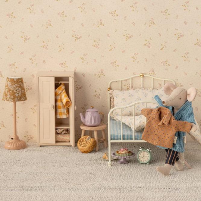 Greige Maileg Shirt And Striped Pants For Dad Mouse