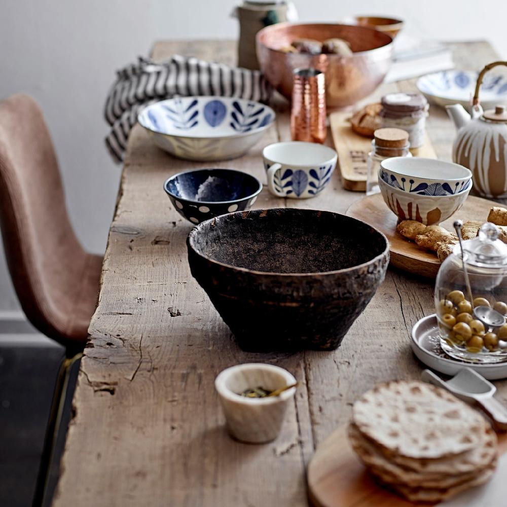 Greige Marble Salt Jar With Spoon - Set Of Three Assorted