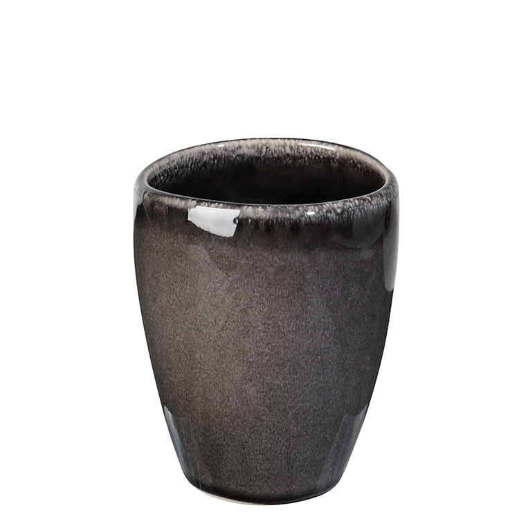 Greige Nordic Coal Ceramic Mugs By Broste Copenhagen