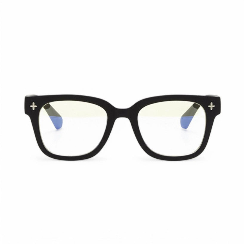 Greige Okkia Reading And Blue Light Glasses - Giovanni - Black