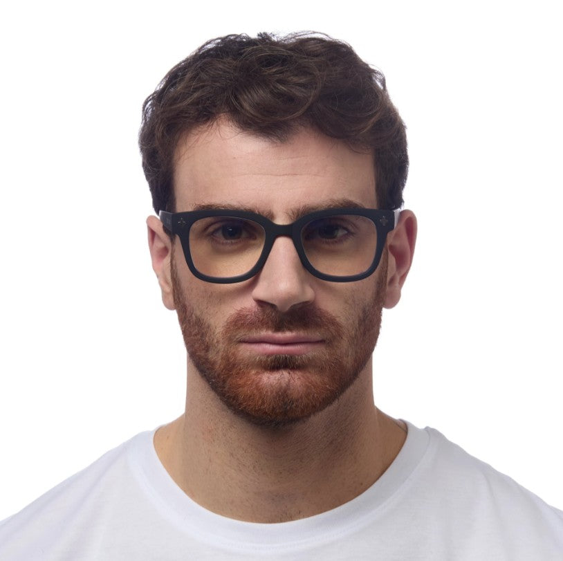 greige Okkia Reading and Blue Light Glasses - Giovanni - Black