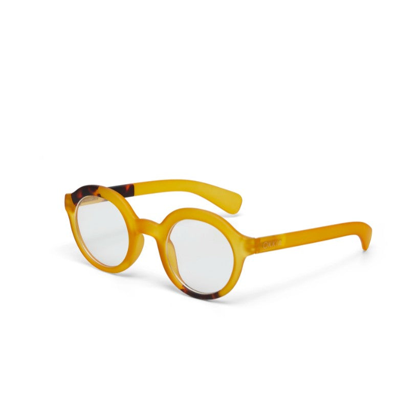 Greige Okkia Reading And Blue Light Glasses - Lauro - Yellow