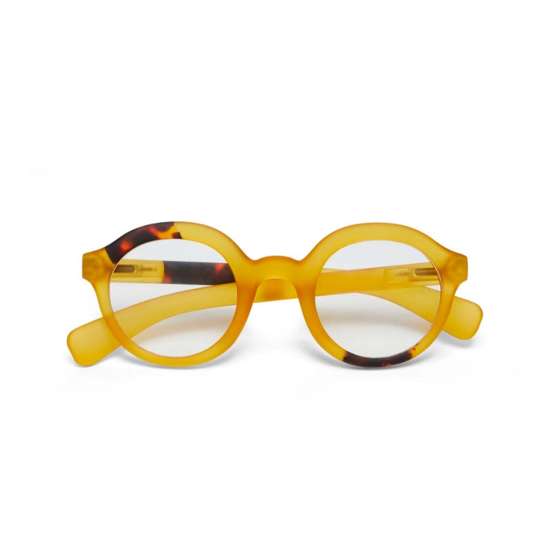 greige Okkia Reading and Blue Light Glasses - Lauro - Yellow