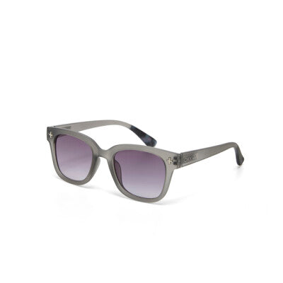 greige Okkia Sunglasses - Giovanni - Translucent Smoke - Black Gradient Lens