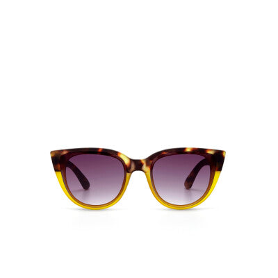 Greige Okkia Sunglasses - Silvia - Havana Yellow - Black Gradient Lens