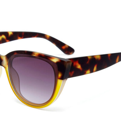 Greige Okkia Sunglasses - Silvia - Havana Yellow - Black Gradient Lens