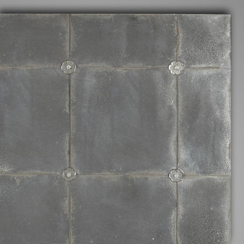 Greige Parisian Cafe Mirror - Oxidised Antiqued Finish - 90x120cm