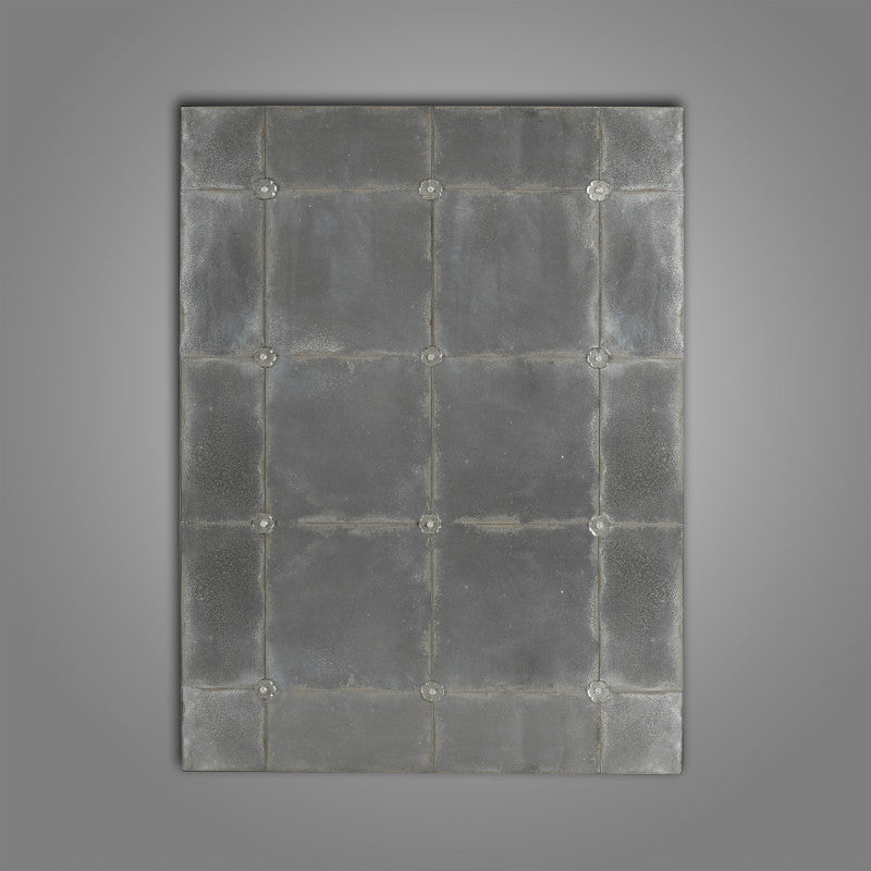 greige Parisian Cafe Mirror - Oxidised Antiqued Finish - 90x120cm