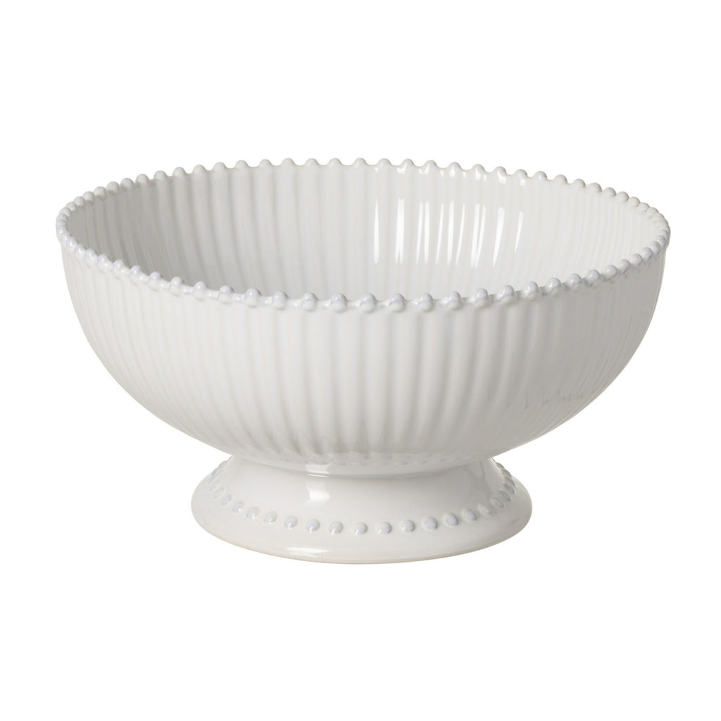 greige Pearl Centrepiece Serving Bowl on Foot - 32cm - Costa Nova
