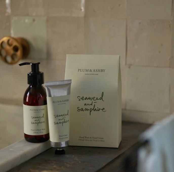 Greige Plum & Ashby Hand Wash & Hand Cream - Seaweed & Samphire Fragrance