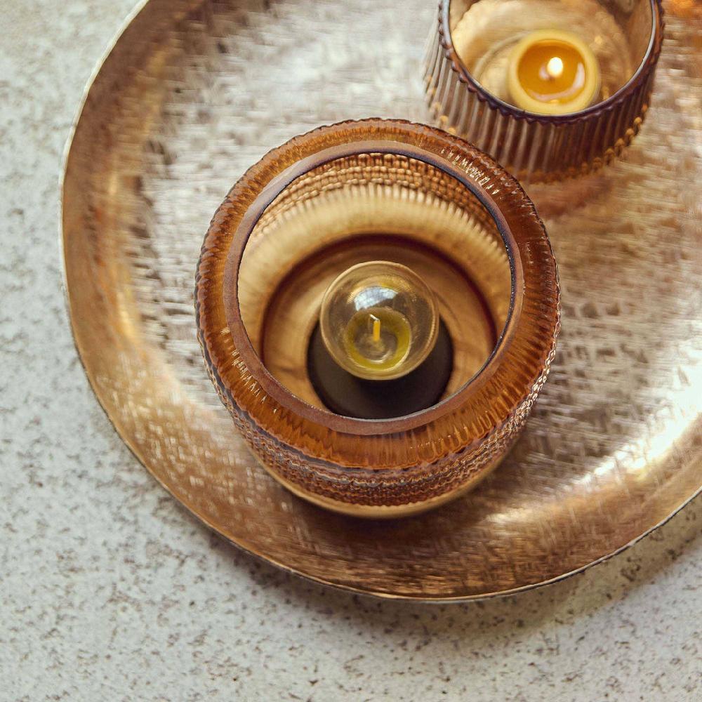 Greige Portable Use Anywhere Battery Table Lamp - Sepia