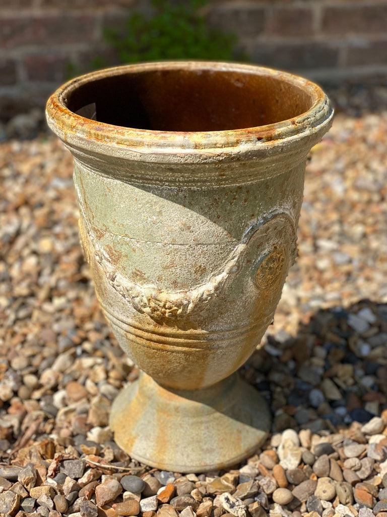 Greige Rustic Iron Urn Planters - Versailles - Various Sizes