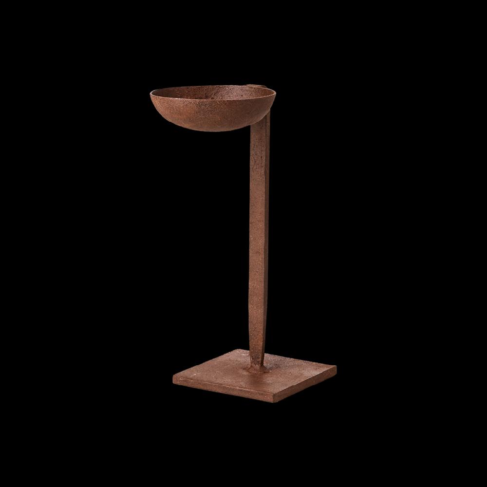 Greige Rusty Iron Tealight Stand - Three Size Options