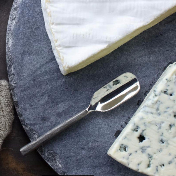 Greige Set Of Four Hand-Forged Cheese Knives - Brushed Silver