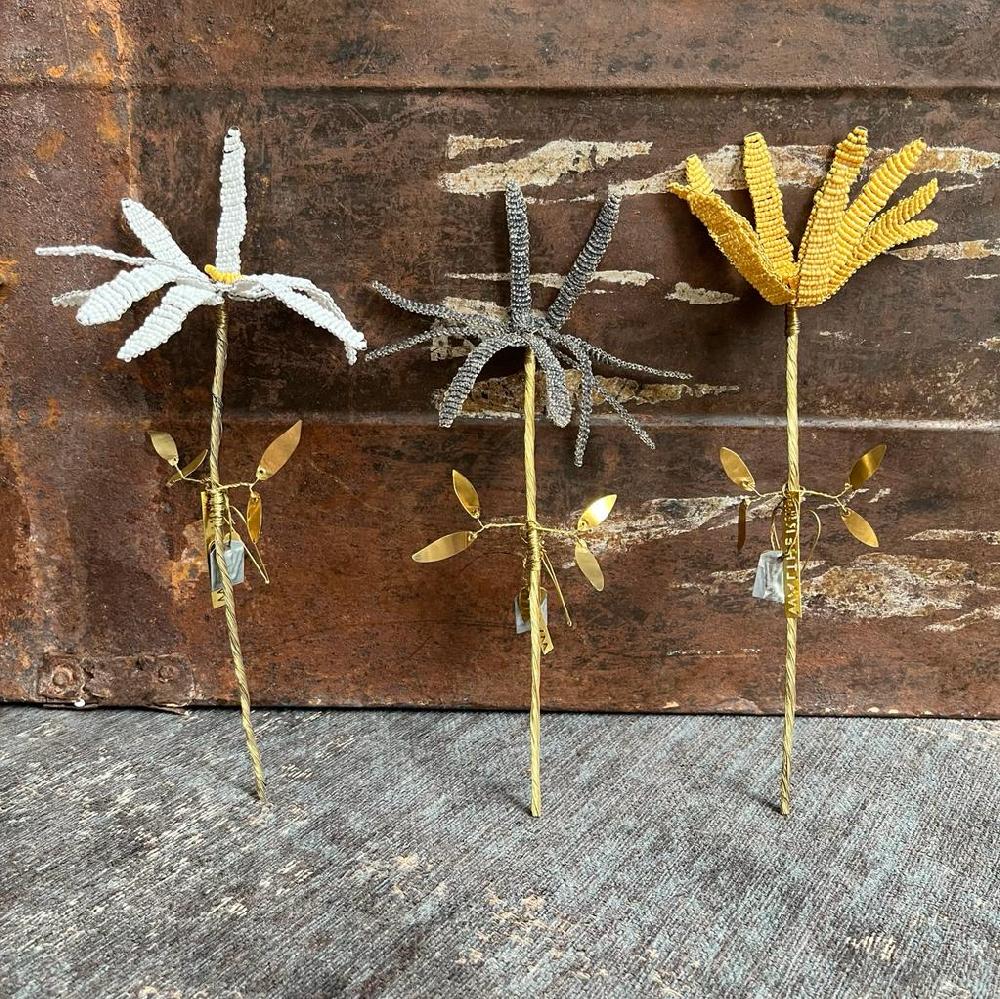 Greige Silver Beauty Flower Stem - Botanical Range - Walther & Co
