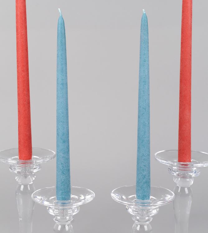 Greige Simple Glass Candlesticks For Dinner Or Pillar Candle