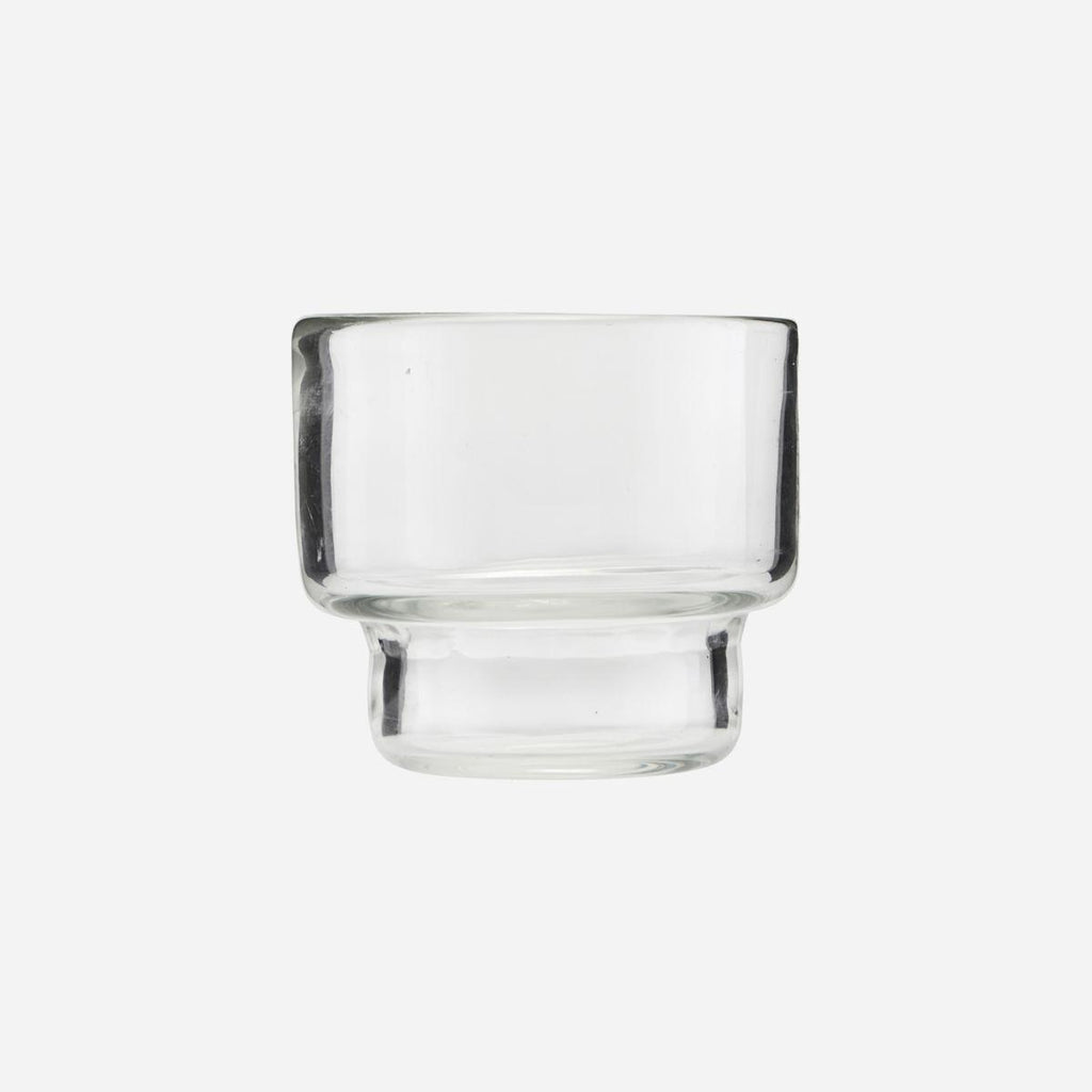 Greige Simple Glass Tealight Holder From House Doctor Denmark