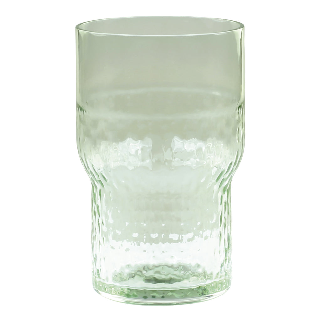 Greige Single Handcrafted Glass Tumblers - Antique Green