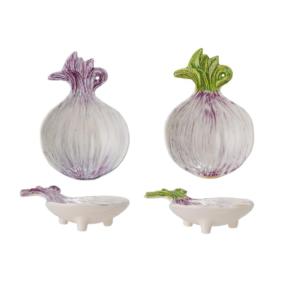 greige Stoneware Veggie Series - Mini Onion Dipping Bowl