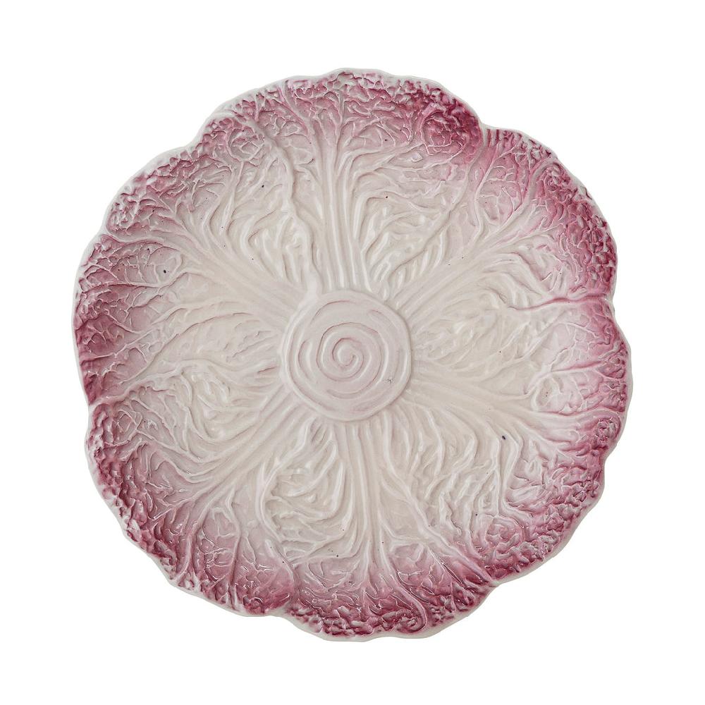 Greige Stoneware Veggie Series - Purple Lettuce Plate