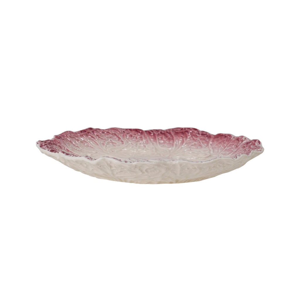 Greige Stoneware Veggie Series - Purple Lettuce Plate