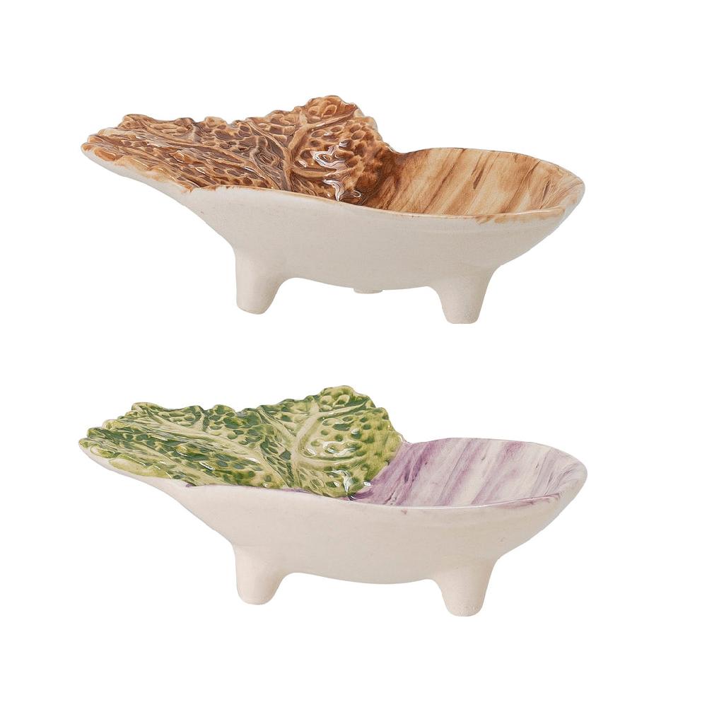Greige Stoneware Veggie Series - Set Of Two Mini Beetroot Bowls