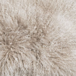 Greige Stunning Tibetan Sheepskin Rug Or Throw - Arctic Sunrise