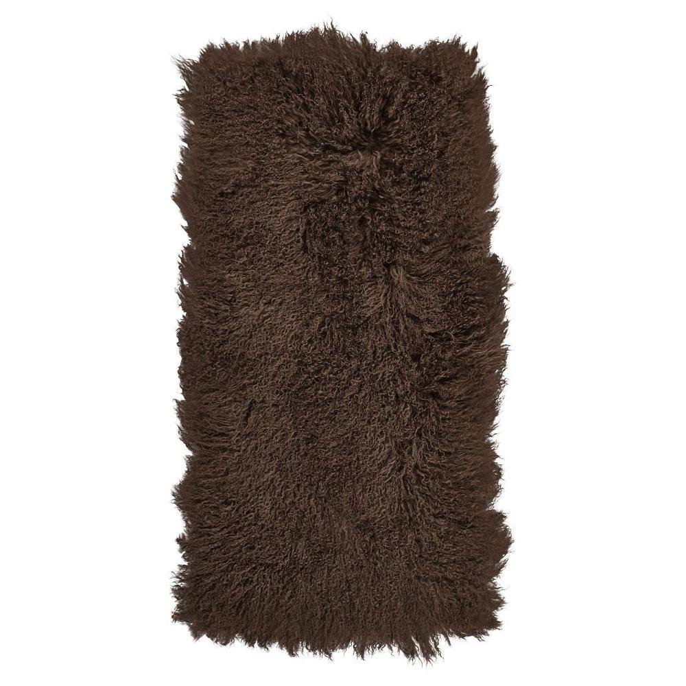 Greige Stunning Tibetan Sheepskin Rug Or Throw - Taupe