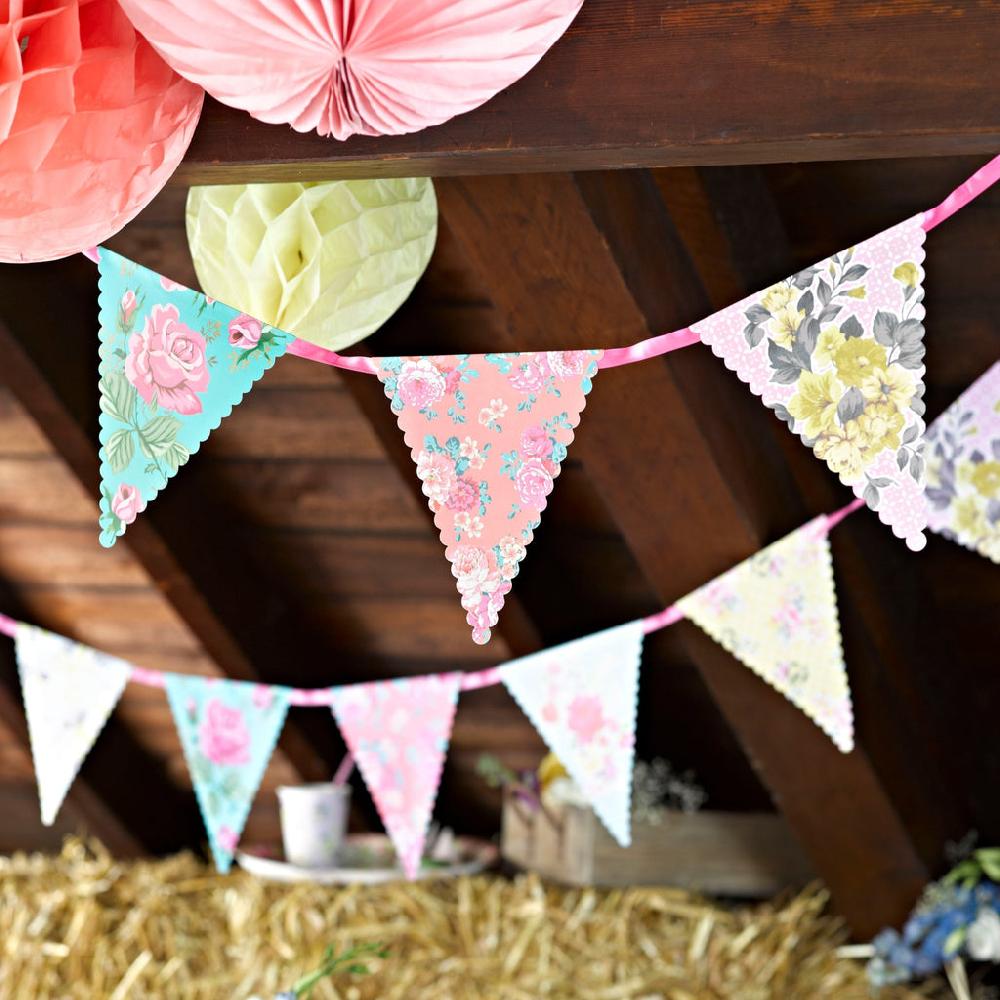 greige Talking Tables Truly Scrumptious Paper Bunting