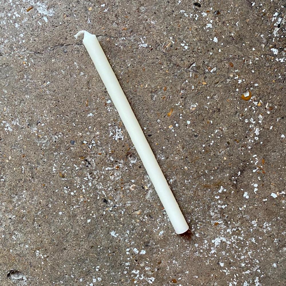 Greige Tall Thin Taper Candle - 1.3cm Diameter - Various Colours