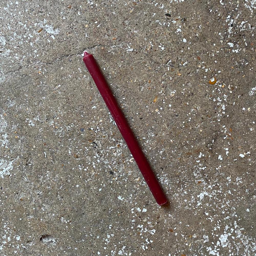 Greige Tall Thin Taper Candle - 1.3cm Diameter - Various Colours