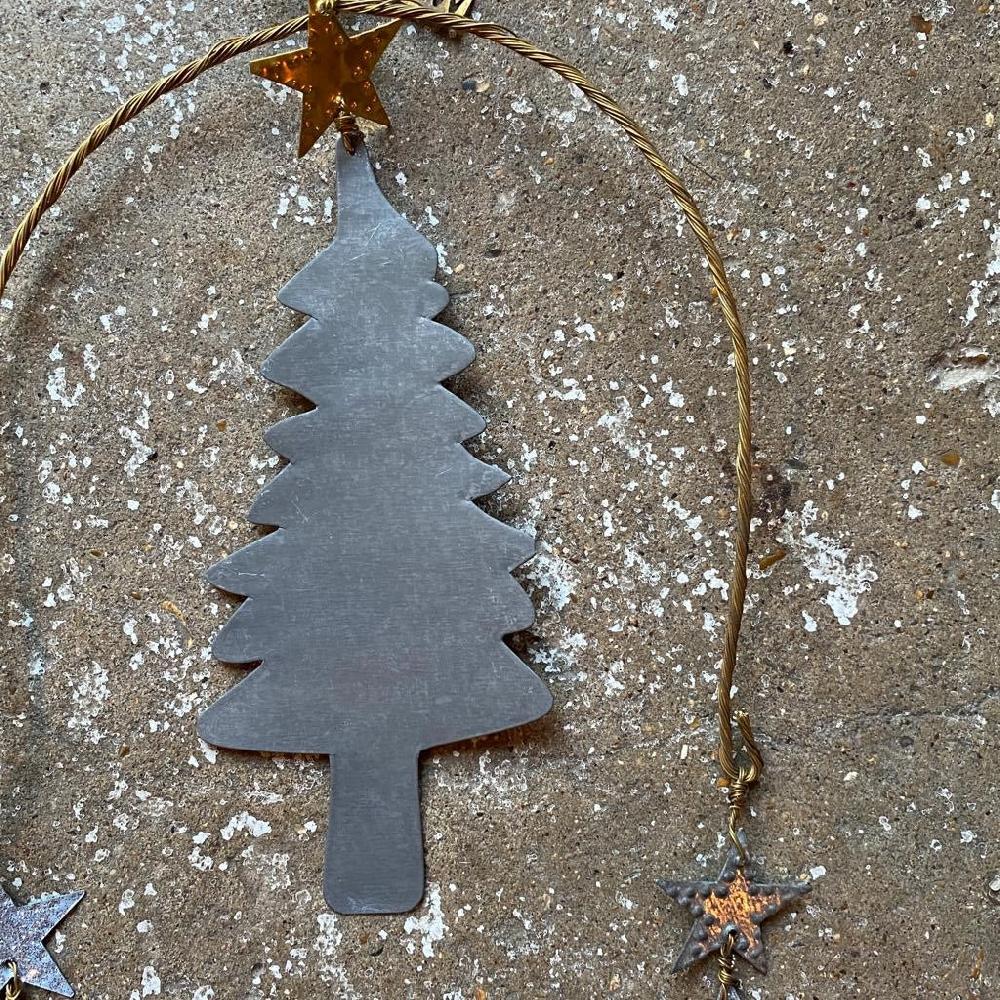 Greige Three Trees Hanging Decoration - Walther & Co Denmark