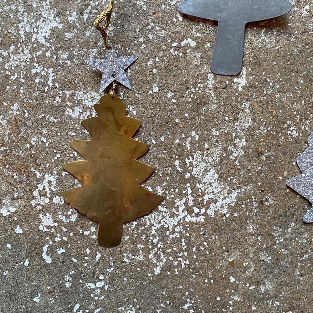 Greige Three Trees Hanging Decoration - Walther & Co Denmark